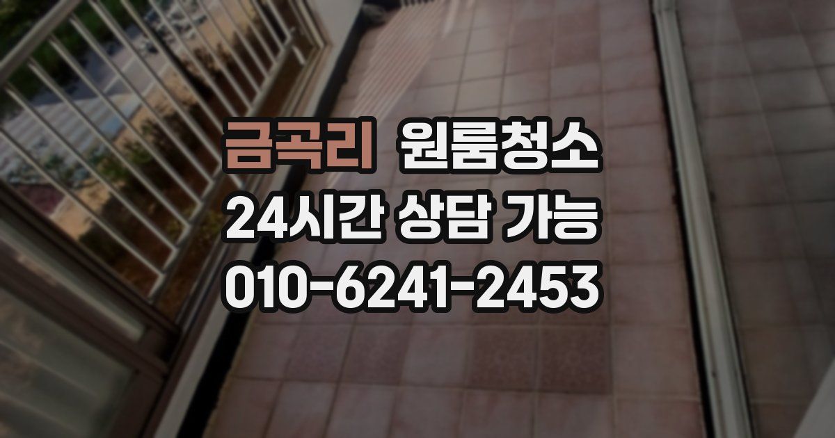 금곡리 입주청소