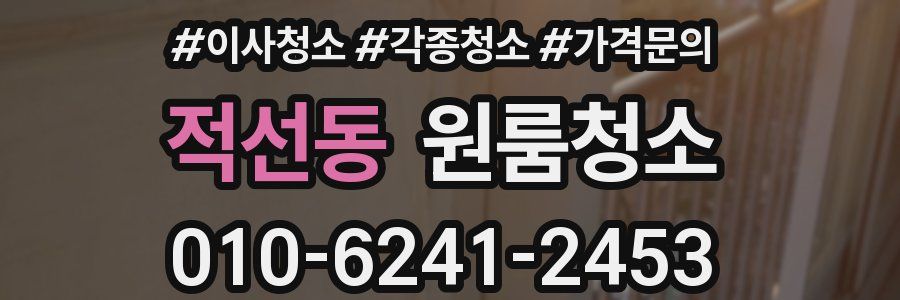 적선동 이사청소