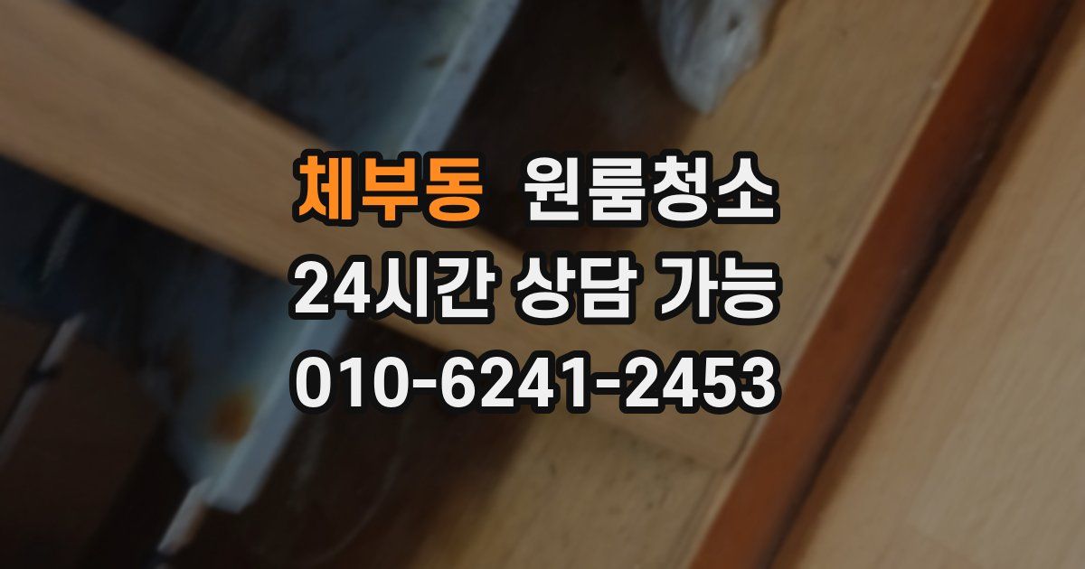 체부동 입주청소