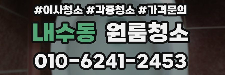 내수동 이사청소