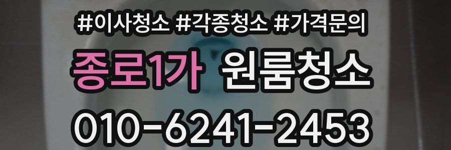 종로1가 이사청소