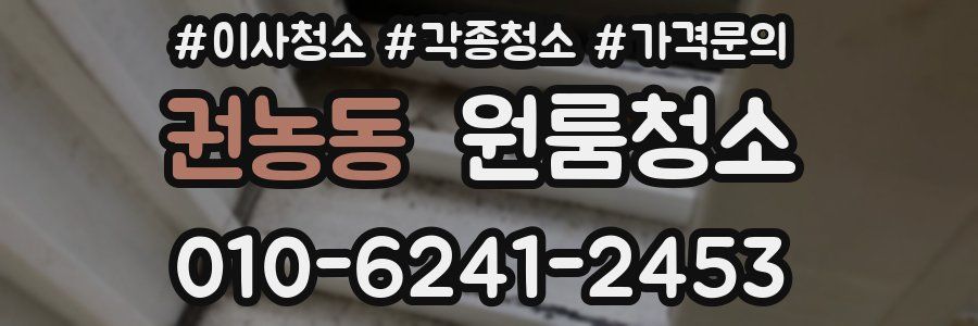 권농동 이사청소