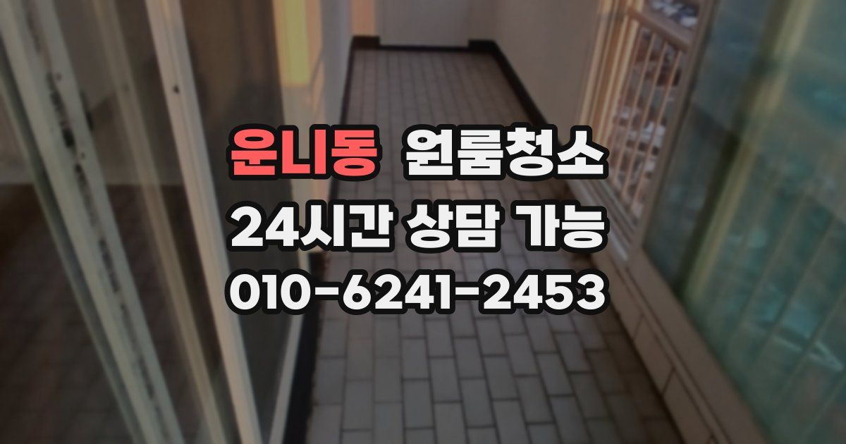 운니동 입주청소