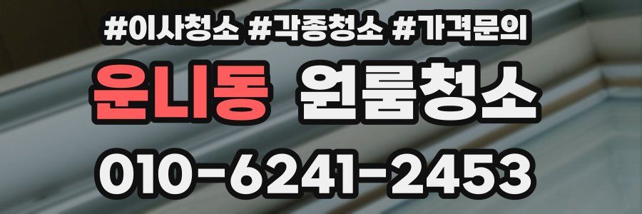 운니동 이사청소