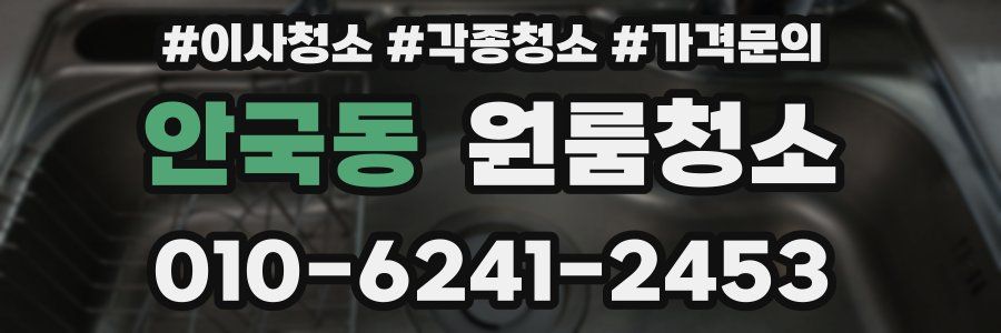 안국동 이사청소