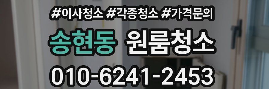 송현동 이사청소