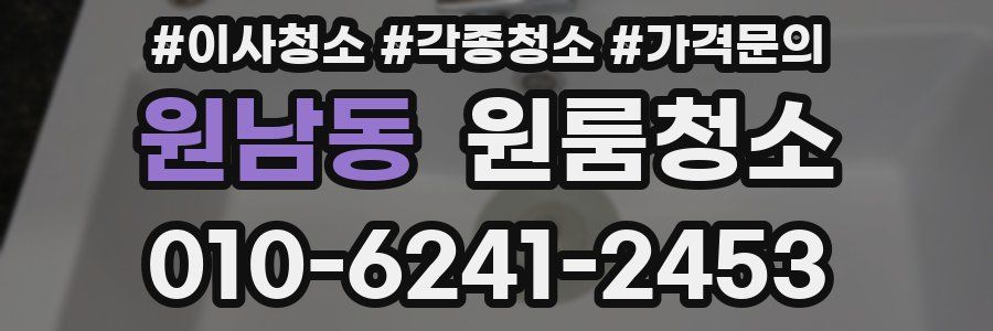 원남동 이사청소