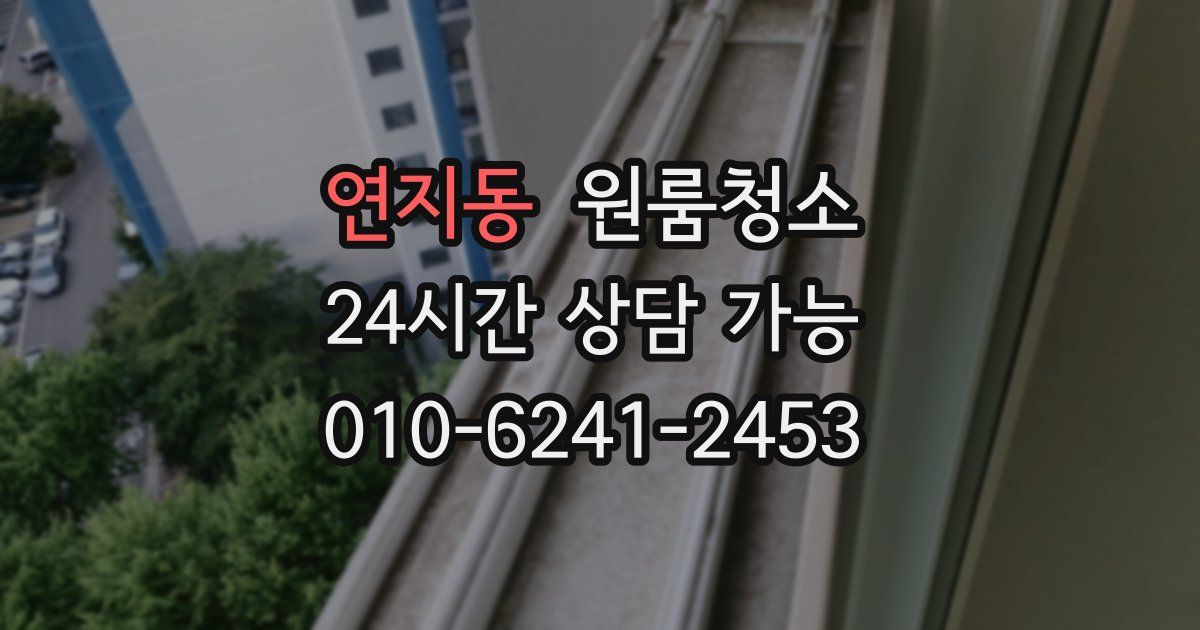 연지동 입주청소