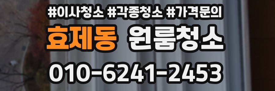 효제동 이사청소
