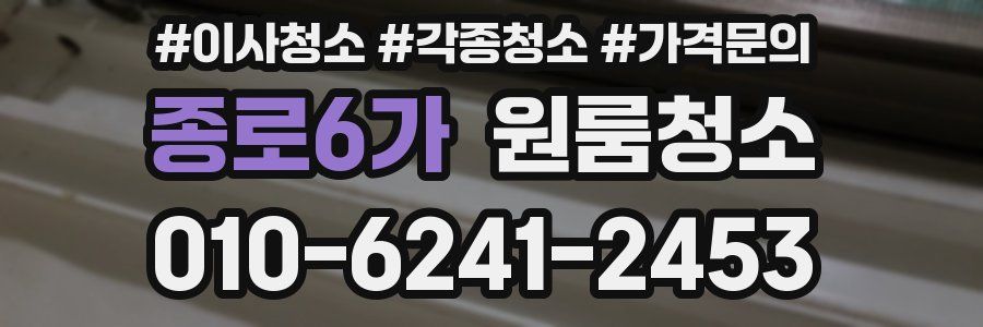 종로6가 이사청소