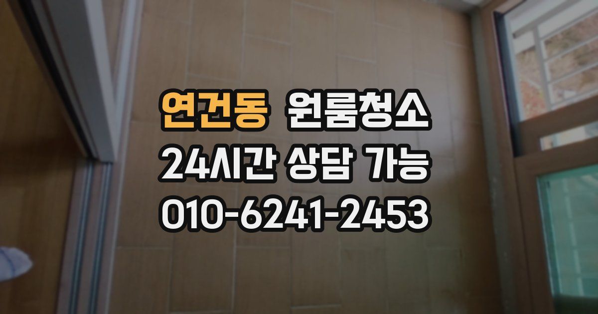 연건동 입주청소