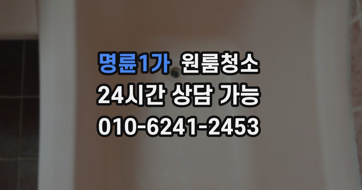 명륜1가 입주청소