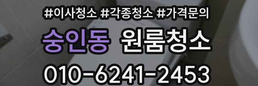 숭인동 이사청소