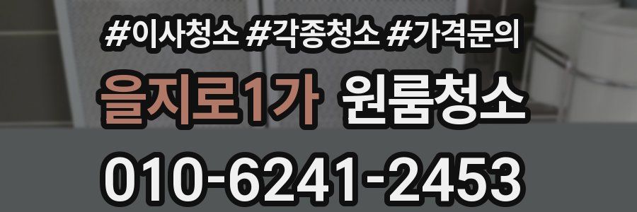 을지로1가 이사청소