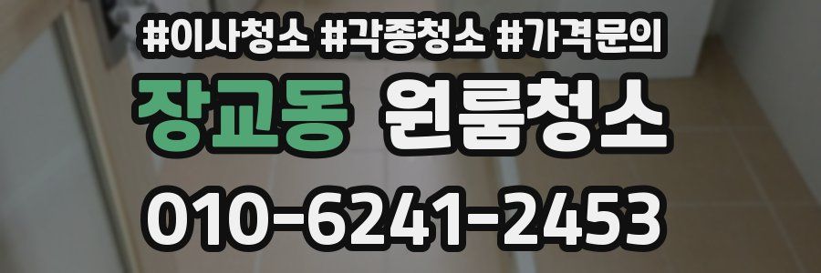 장교동 이사청소