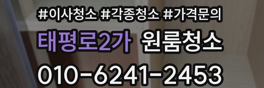 태평로2가 이사청소