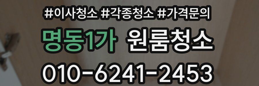 명동1가 이사청소