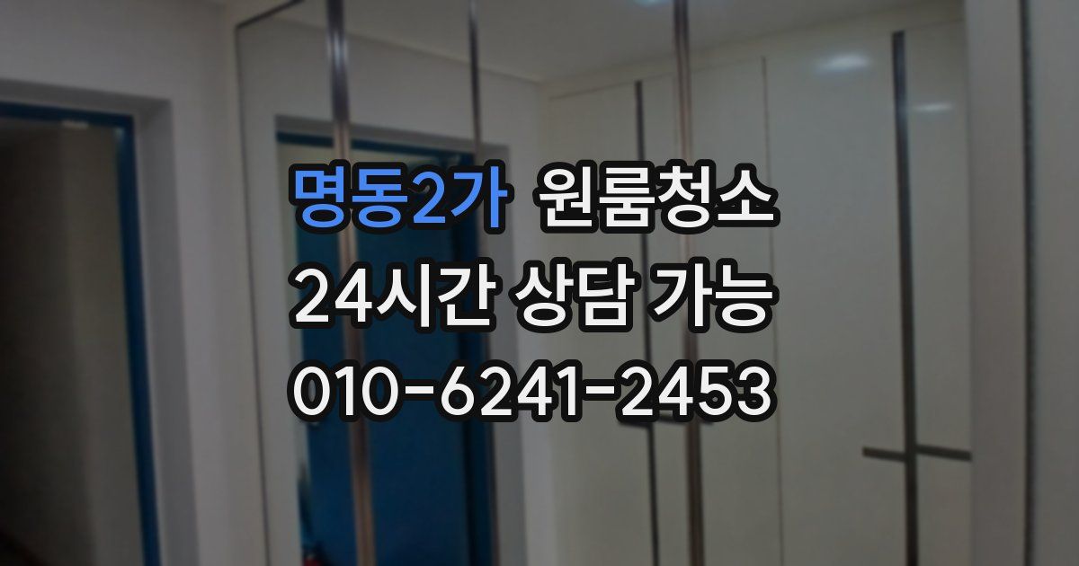 명동2가 입주청소