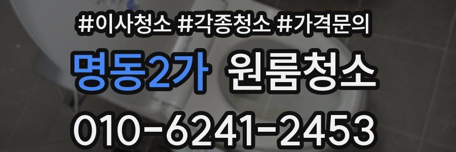 명동2가 이사청소