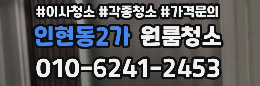 인현동2가 이사청소