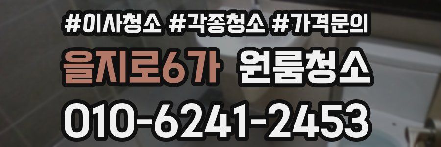 을지로6가 이사청소