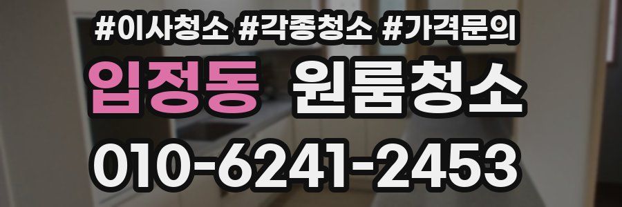 입정동 이사청소
