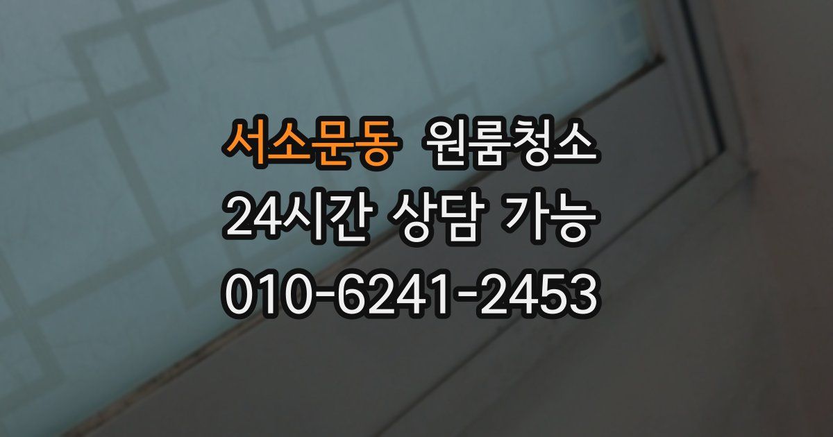 서소문동 입주청소