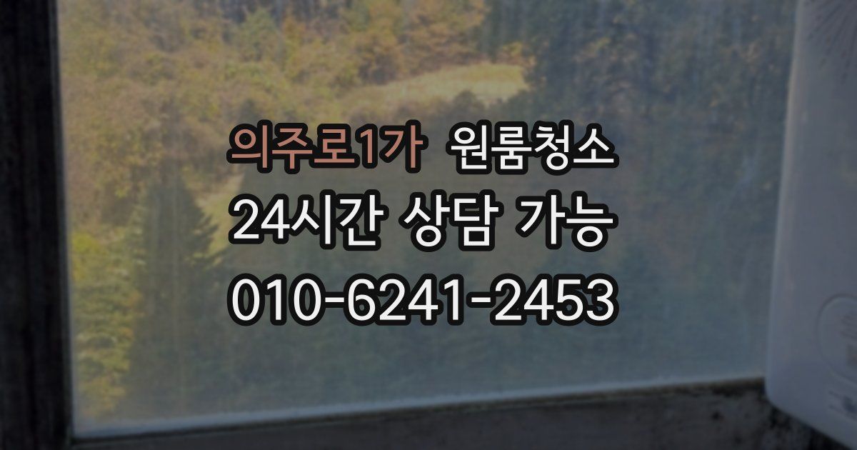 의주로1가 입주청소