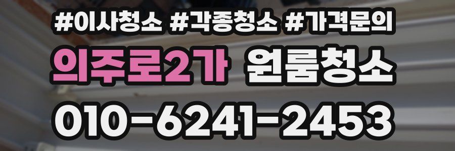 의주로2가 이사청소