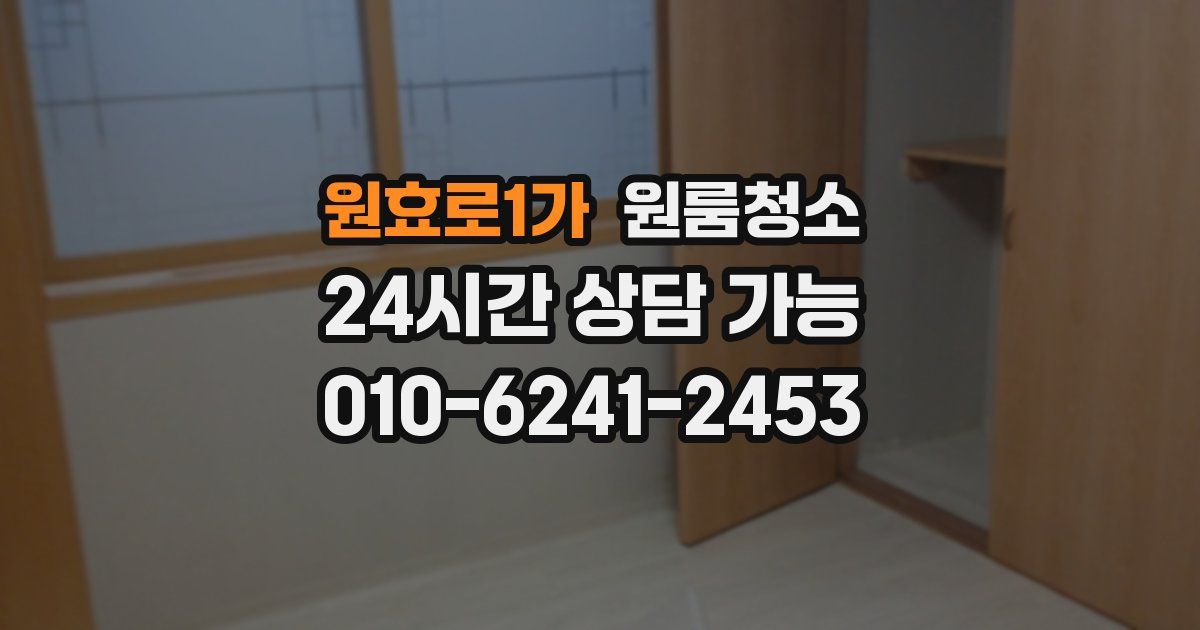 원효로1가 입주청소