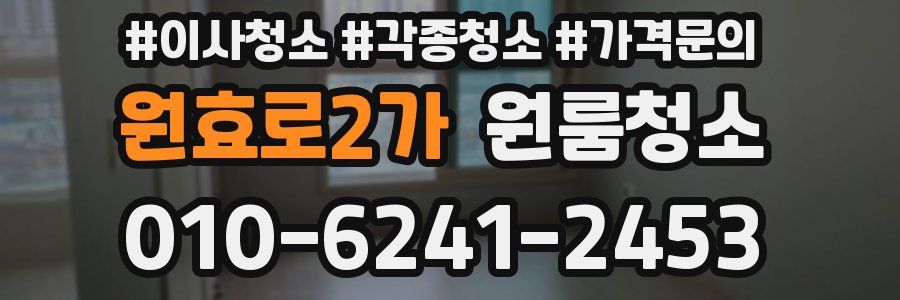 원효로2가 이사청소
