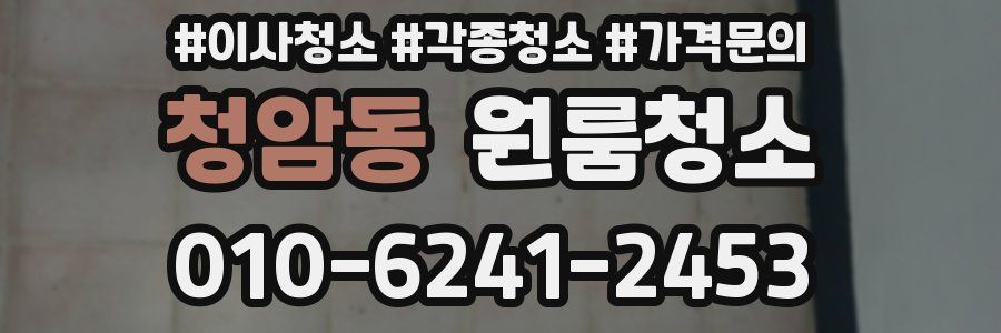 청암동 이사청소