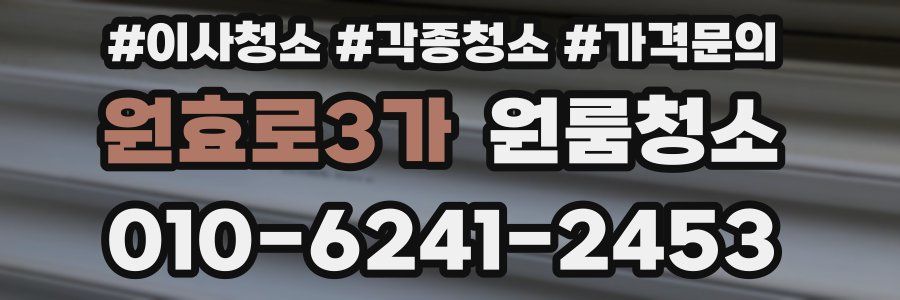 원효로3가 이사청소