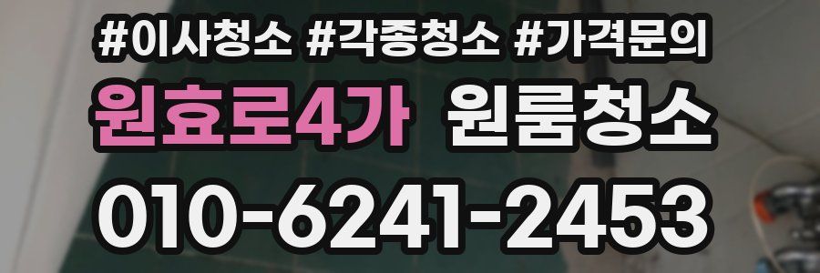 원효로4가 이사청소
