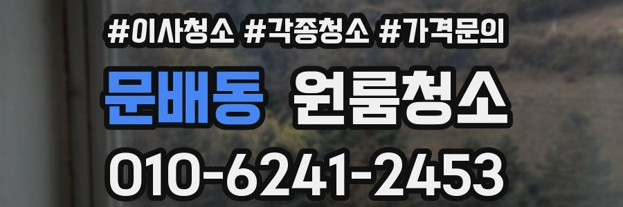 문배동 이사청소