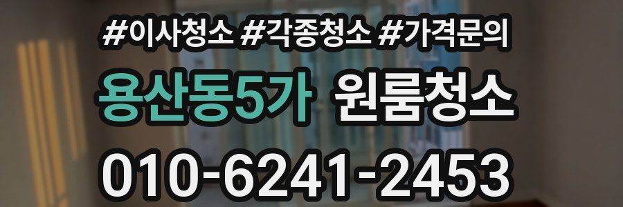 용산동5가 이사청소