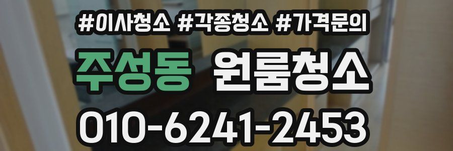 주성동 이사청소