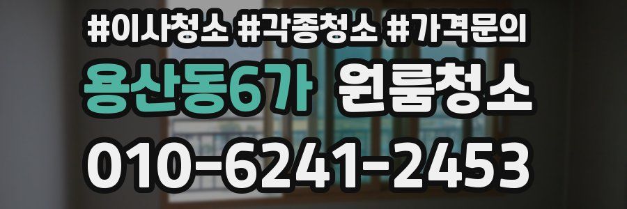 용산동6가 이사청소
