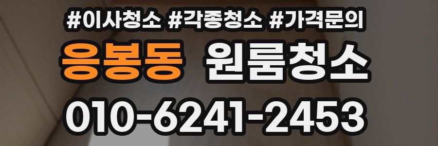 응봉동 이사청소