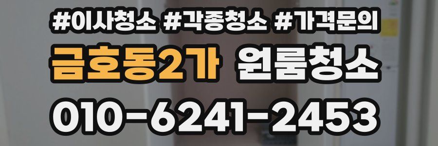 금호동2가 이사청소