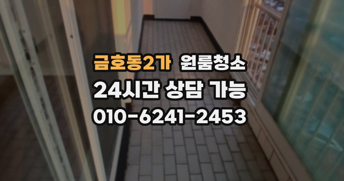 금호동2가 입주청소