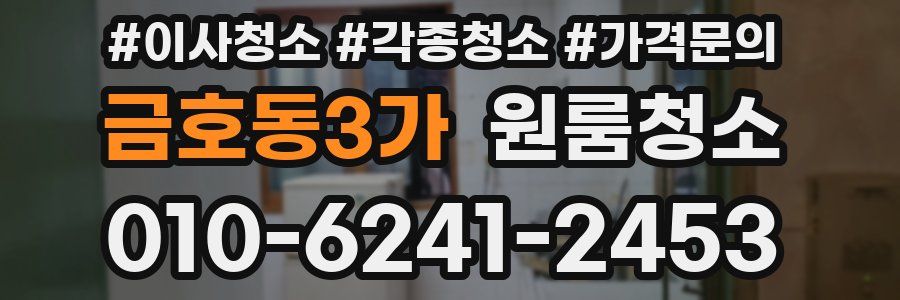 금호동3가 이사청소