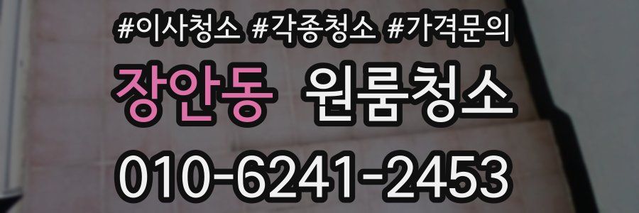 장안동 이사청소