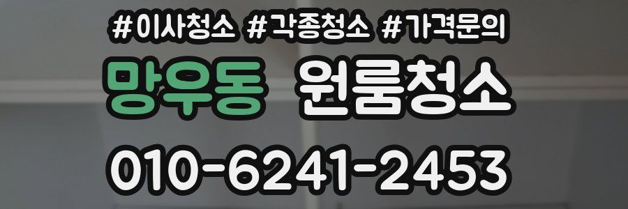 망우동 이사청소