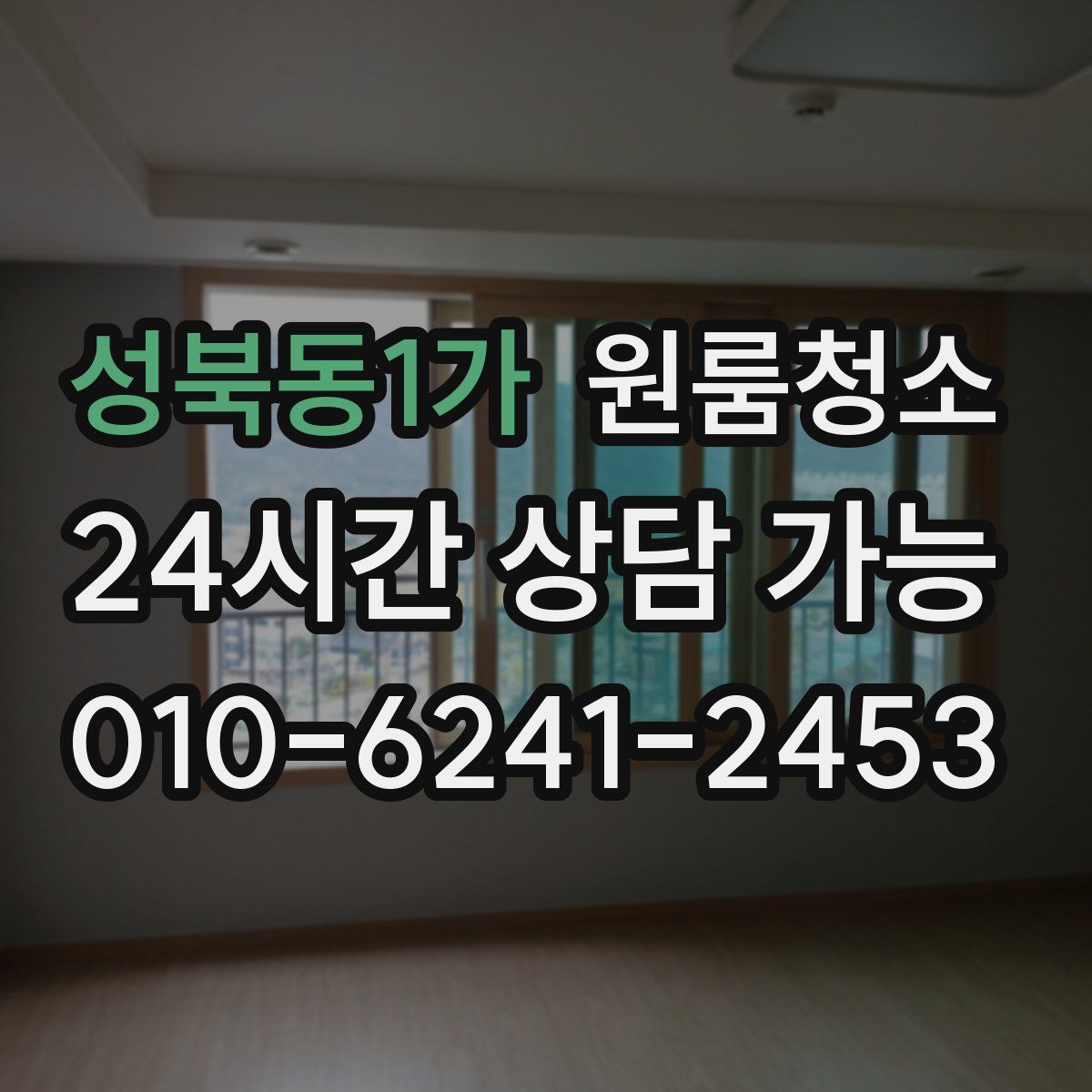 성북동1가 원룸청소