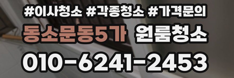 동소문동5가 이사청소