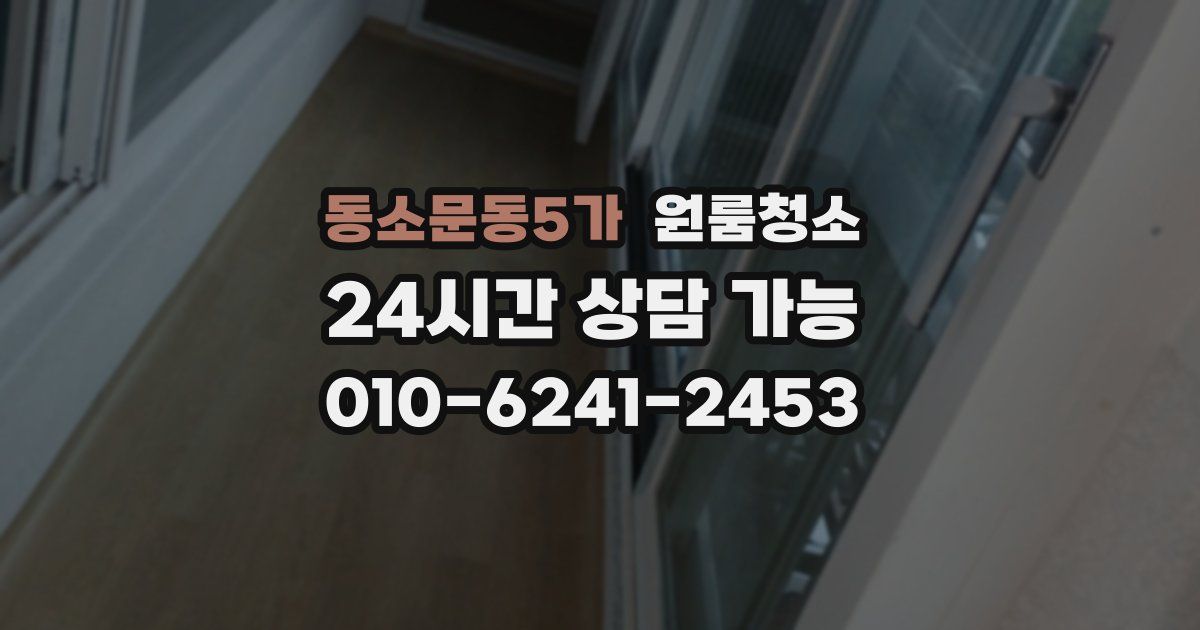 동소문동5가 입주청소