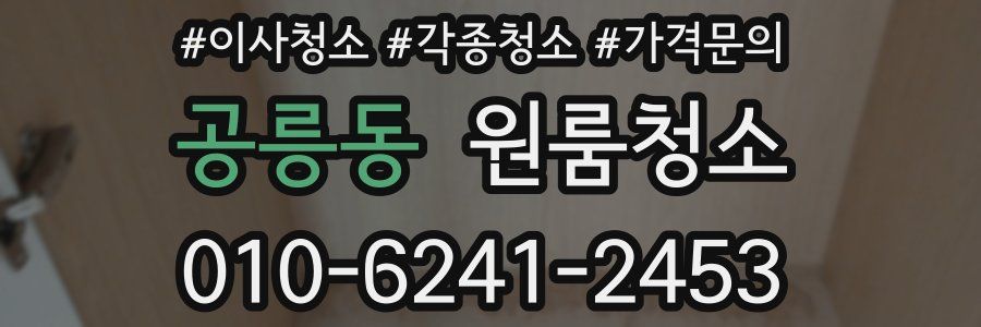 공릉동 이사청소