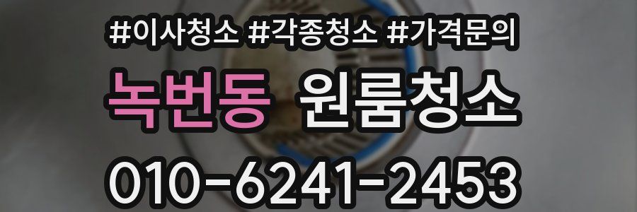 녹번동 이사청소