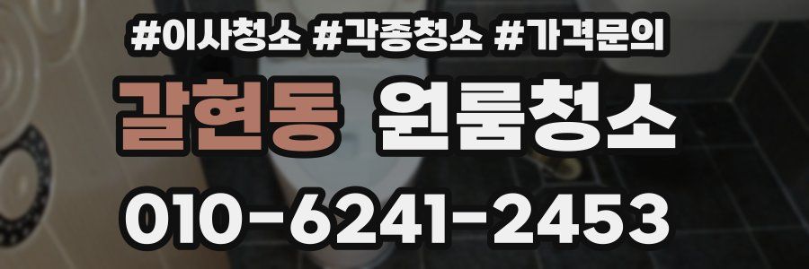 갈현동 이사청소